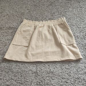 Belle Du Jour Tan Corduroy Mini Skirt